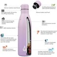 thumbnail image 3 of Biwat 25oz Insulated Stainless Steel Water Bottles Reusable Metal Travel Sports Water Bottle Keep Cold and Hot,Dreamy Purple, 3 of 4