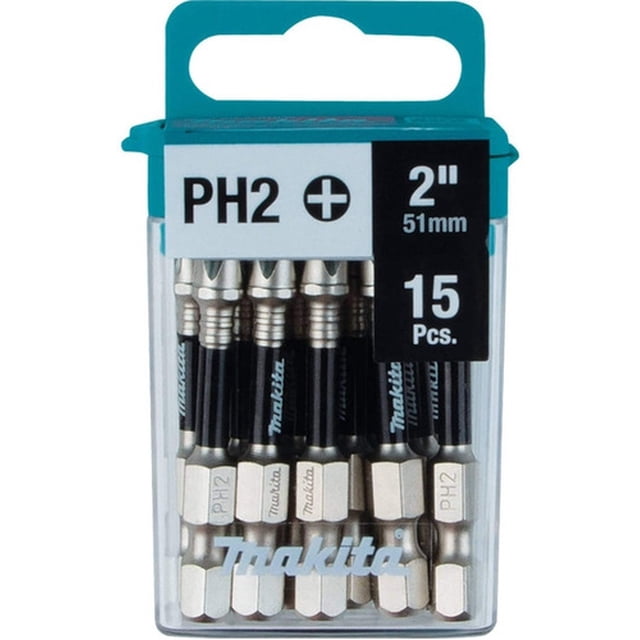 Puntas De Impacto Xps Ph2 X 2 15 Pzas Makita Makita E01046 Makita E01046