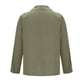 thumbnail image 5 of Blusa y camisa de manga larga con cuello vuelto para hombre, color liso, de otoño, de poliéster, con botones y manga larga, 5 of 6