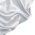 thumbnail image 6 of PiccoCasa 1 Pc 19 Momme Silk Pillowcase with Hidden Zipper Jumbo Silver 31" x 31", 6 of 7