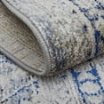 thumbnail image 3 of Feizy Bellini Transitional Medallion, Taupe/Gray/Blue, 7'10" x 10'10" Area Rug Easy Care Stain Resistant Fade Resistant Casual Distressed Floor Rug for Living room Bedroom, 3 of 9