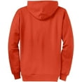 thumbnail image 2 of Joe's USA Full Zipper Hoodies - Hooded Sweatshirts Size 2XL, Orange, 2 of 2