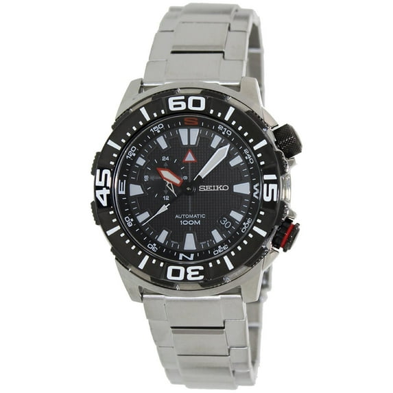 Seiko Men's SSA049 Superior Black Dial Stainless Steel Automatic Watch