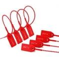 thumbnail image 3 of Nvzi 100 precintos de plástico a prueba de manipulaciones, bridas para extintores, etiquetas de seguridad desechables con cierre automático, 250 mm (rojo), 3 of 4