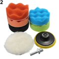 thumbnail image 4 of 7 Pcs 3/5/6/7 Inch Polishing Waxing Buffing Pad Sponge Kit Set for Car Polisher, 4 of 6