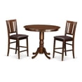 thumbnail image 2 of 3  Pc  counter  height  Dining  room  set  -  Dinette  Table  and  2  Kitchen  bar  stool., 2 of 2