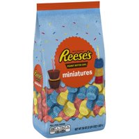 Reese's Peanut Butter Assortment Miniatures Birthday Chocolate Candy, 36 Oz.