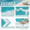 thumbnail image 4 of DEORAB Outdoor Rugs Waterproof Plastic Straw Mat 9'x12' Reversible for RV Patio Deck Beach Aqua Blue & White, 4 of 9