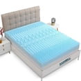 thumbnail image 1 of Cubrecolchón Kashbill Memory Foam Matrimonial, 7 Zonas de Soporte, 5 cm de Profundidad, Antiácaros, Máximo Confort y Frescura - Ayuda a Prolongar la Vida de tu Colchón, 1 of 7