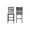 Gray, variant on New Classic Furniture Gia Solid Wood Counter Chair in Ebony Black (Set of 2)