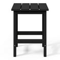 thumbnail image 6 of WestinTrends Highland Outdoor Patio HDPE Adirondack Chair With Cup Holder and Table Set, Black, 6 of 15
