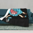 thumbnail image 2 of Manta de aire acondicionado de El asombroso mundo de Gumball, manta de felpa de franela suave, manta de cama, manta de sofá para adolescentes, niños, niñas, niños, hombres, mujeres, 2 of 8
