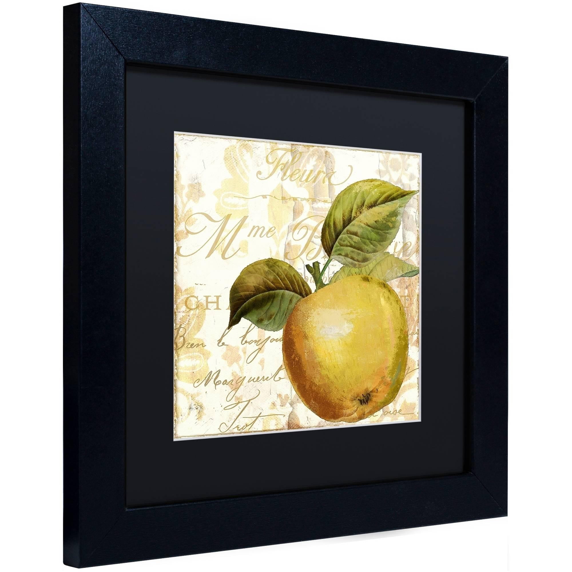 Trademark Fine Art "Cafe d?Or I" Canvas Art by Color Bakery Black Matte, Black Frame