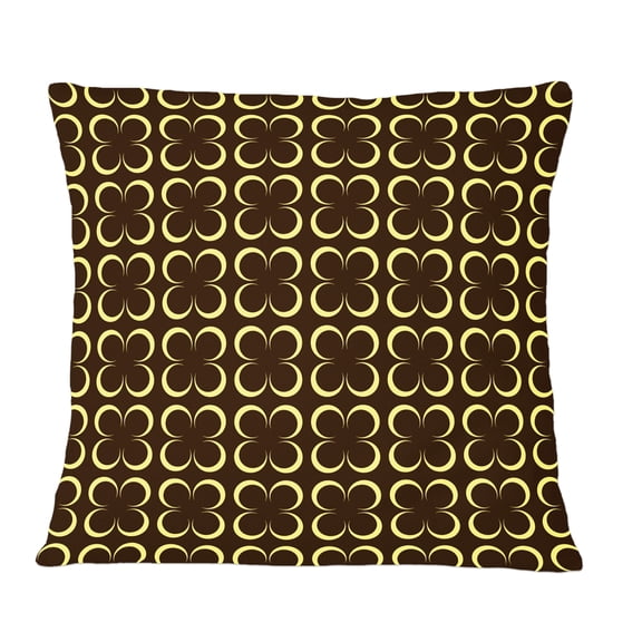 Designart Floral Retro Pattern II' Mid-Century Modern Throw Pillow - 12x20