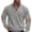 Gray, variant on Fjofpr Long Sleeve Shirts for Men Cotton Men's Casual Retro Corduroy Color Blocked Stand Up Collar Zipper Long Sleeved Sweatshirt
