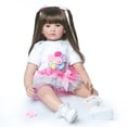 thumbnail image 1 of Muñeca Reborn, princesa y niña TERABITHIA, 60 cm, con vestido arcoíris, 1 of 5