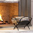 thumbnail image 4 of Fireplace Log Holder Folding Firewood Rack Indoor, Outdoor Firewood Rack,Stacking Rack,Storage Rack for Firewood by, 4 of 9