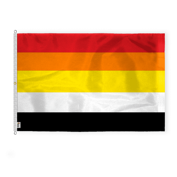 AGAS Large Lithsexual Pride Flag 8x12 Ft - Double Sided Printed 200D Nylon - Rope Thimble Brass Grommet Stitched Edges Fade Proof Sharp Colors - Large Size Indoor/Outdoor Lithsexual flag