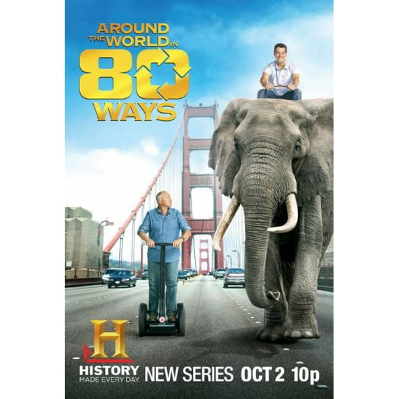 Around The World In 80 Ways Poster 24inx36in (61cm x 91cm) Art Poster 24x36 Square Adults Best Posters