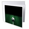3dRose A Soccer Ball On The White Line On A Soccer Field, Greeting Cards, 6 x 6 inches, set of 12