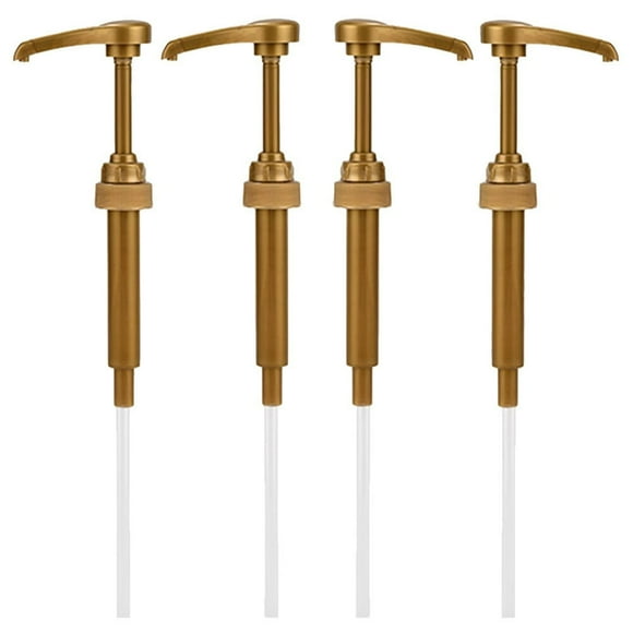 SUGARMOM 4Pcs Coffee Syrup Pump Drink Flavoring Syrups Pump Syrup Bottle Pump Lotion Pump