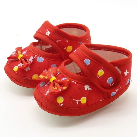 

Youmylove Baby Bow Girls Soft Sole Prewalker Warm Casual Flats Shoes Baby Shoes Spring/Autumn