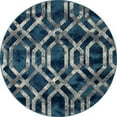thumbnail image 2 of Art Carpet 841864108330 5 x 8 ft. Bastille Collection Fretwork Border Woven Area Rug, Blue, 2 of 7