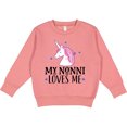 thumbnail image 2 of Inktastic My Nonni Loves Me Girl Unicorn Toddler Sweatshirt, 2 of 4
