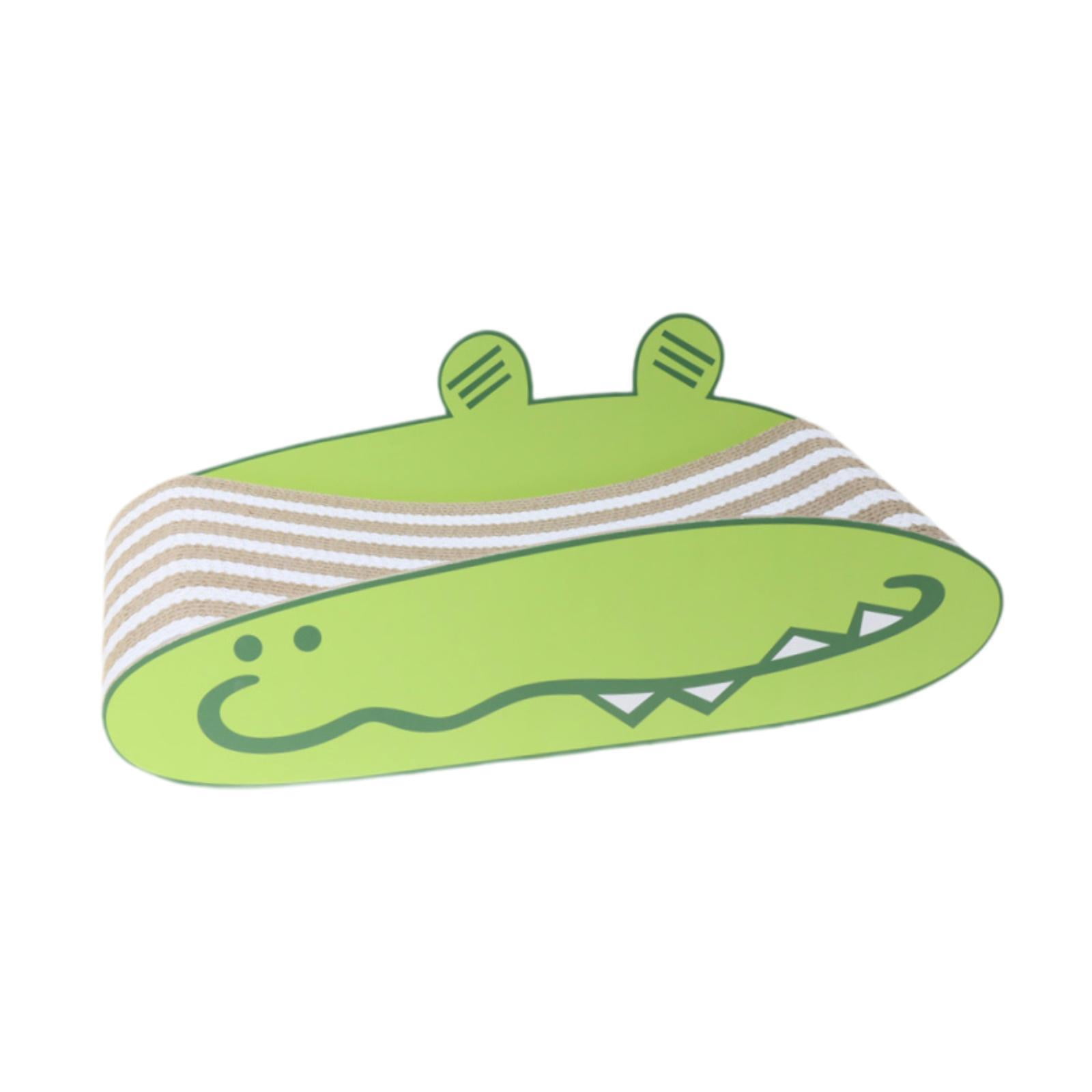 EHJRE Cat Scratcher Entertaining Claw Toy Crocodile Design Playing Pet Claw Sharpening Interactive Pet Toy for Indoor Cats