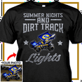 thumbnail image 3 of Dirt racing Personalized T-shirt, Dirt track racing custom photo t-shirt,father's day Xmas gift for Dirt track racers Print on the front (BK422), 3 of 5