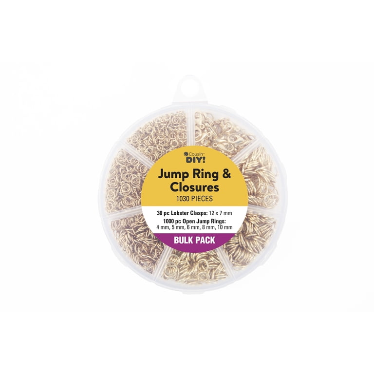 1030-Piece Gold Jump Ring & Lobster Clasp Kit photo 1