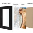 thumbnail image 2 of Vittanly 4x4 Picture Frame, Premium Material with Shatter Resistant Plexiglass, Photo Frame for Wall or Table Top Display, Black, 1 Pack, 2 of 6