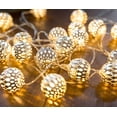 thumbnail image 1 of Guirnaldas de Luces Led - 5 Metros | No funciona con pilas con enchufe de red | 50 Leds Blanco Cálido | Bolas Orientales, 1 of 8