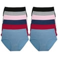 thumbnail image 6 of Angelina Women's Classic Cotton Mid-Rise Brief Panties (12-Pack), 6 of 7