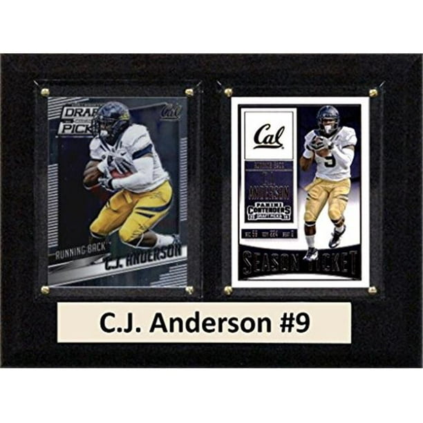 C & I Collectables 68CJANDERSONCO 6 x 8 Po. C.J. Anderson NCAA California Or Ours Deux Plaque de Carte