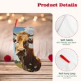thumbnail image 4 of Lsque Daisy Flower Field Cow Pattern 18 Inch Christmas Stockings, Festive Holiday Stocking for Christmas Decorations Holiday Decor, 4 of 7