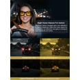 thumbnail image 5 of TINHAO Night Driving Glasses Fit Over Glasses for Men & Women Oversized Cat Eye HD Polarized Night Vision Glasses, 5 of 8