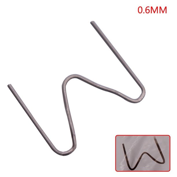 100 grapas de 0,6/0,8 mm para reparación de parachoques de coche, kit de soldadura de plástico