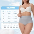 thumbnail image 6 of MecTo Womens Cotton Underwear Plus Size 4 Pack High Waisted Briefs Full Coverage Breathable Ladies Panties, 6 of 6