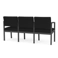 thumbnail image 5 of Lenox Steel Reception Waiting Room 3 Seats Chair / Charcoal Steel / Black, 5 of 5