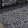 thumbnail image 4 of BNM Indoor/ Outdoor Multihued Rug, 4' x 6', Charcoal- White, 4 of 7