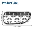 thumbnail image 3 of No.51137254967/51137254968 Front Hood Bumper Grille Grill for BMW 3 Series Left Right 1 Pair Silver Tone, 3 of 6