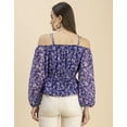 thumbnail image 4 of Moomaya Long Sleeves Off Shoulder Printed Top - Women's Stylish Peplum Top, 4 of 9