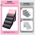 thumbnail image 2 of 6 Tiers Dog Stairs for High Bed, 30 Inch Height 6 Steps Soft Foam Spliced Dog Steps for Bed, Non-Slip Sturdy Pet Stairs, Ramp for Small, Older Pets, 2 of 8