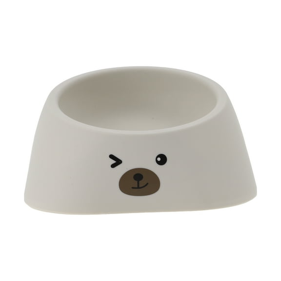 Unique Bargains 1 Pc Non-Skid Puppy Bowl for Indoor and Outdoor Camping Gray Plastic