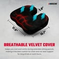 thumbnail image 6 of NASCAR Seat Cushion | Ergonomic U-Shape Memory Foam for Tailbone, Sciatica, & Back Pain Relief | Breathable & Comfy Velvet | Car, Office, Home, Travel, 6 of 7
