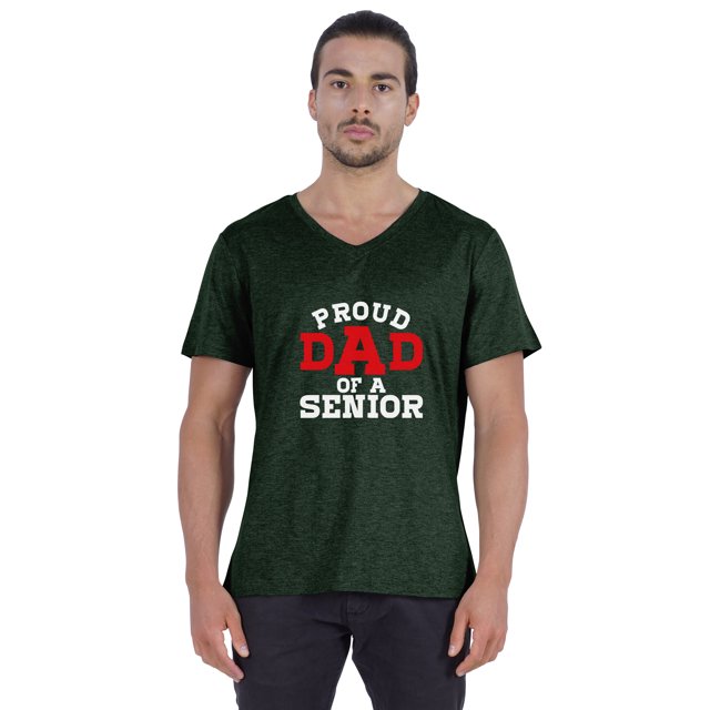 Inkmeso Mens Gradution Tee Shirt Proud Dad Of A Senior€ Graphic Print Tshirt For Daddy Gift