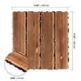 thumbnail image 2 of ZOENHOU 7pcs 12 x 12 Inch Wood Interlocking Decking Tiles, Wood Flooring Tiles, Composite Patio Floor Tiles for Flooring Decking Tiles, 2 of 6