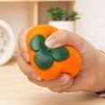thumbnail image 5 of Squishy Hand Squeeze Decompression Fidget Toy, Anxiety Reducing Sensory Play Toy, Pocket‑sized Portable Toy for Boys Girls, Office Classroom Use and Holiday Present(Fruit Persimmon), 5 of 7