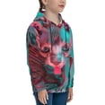 thumbnail image 3 of Balery Psychedelic Hairless Cat Pattern Boys Hoodie, Youth Pullover Hooded Sweatshirt, Kangaroo Pocket Hoodie for Kids Girls -Large, 3 of 6